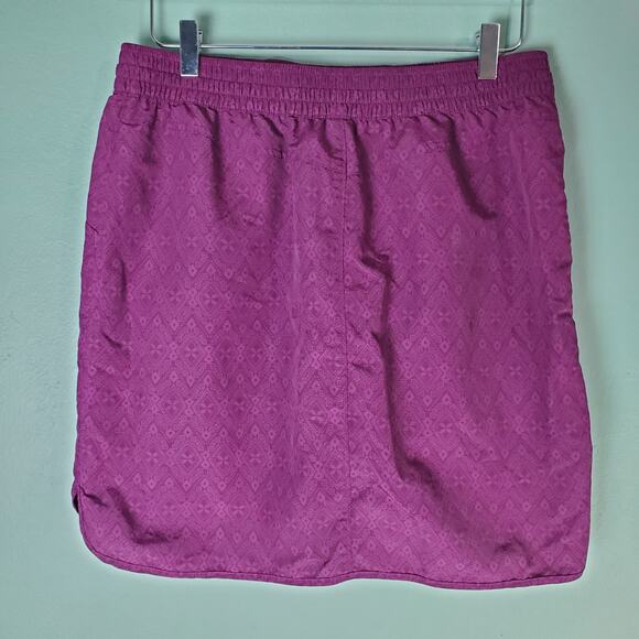Duluth Trading Co Womens Purple Go-Go Skort Geometric Diamond Print Size Medium - Picture 2 of 6